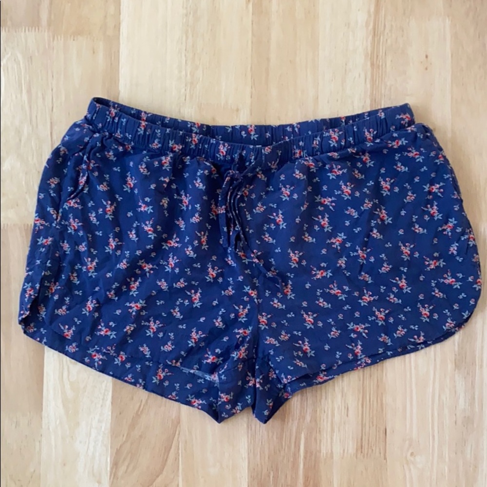 Garage Blue Floral Shorts